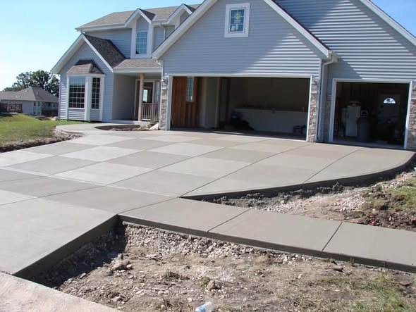 New concrete driveway in Chicago IL